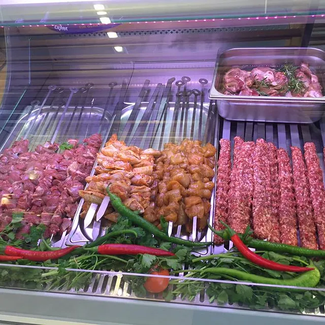 Fleischspieße im türkischen Restaurant