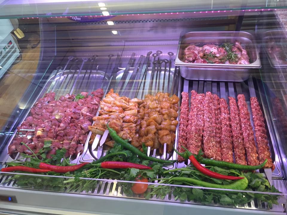 Fleischspieße im türkischen Restaurant